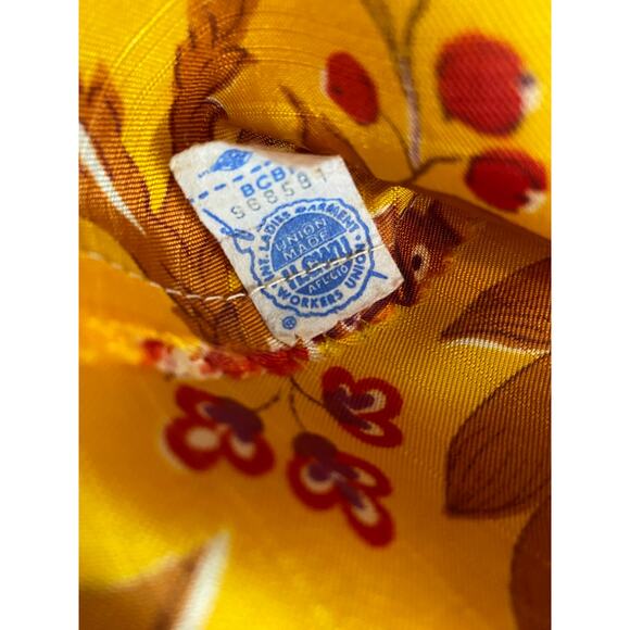 Saks Fifth Ave Vintage Ala Casa by Eddy George Button Down Shirt & Sash size S/M - Picture 5 of 15